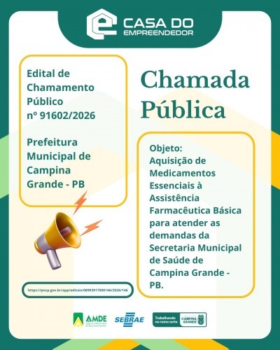 Edital de Chamamento Público nº 91602/2026
