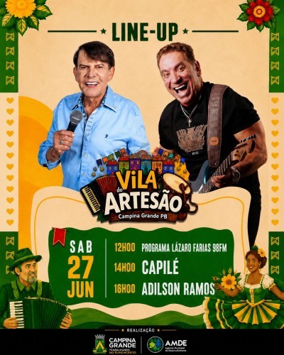 Sábado é dia de muito forró na Vila do Artesão! 🪗